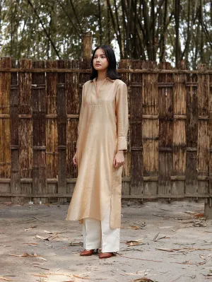 Long Slip On Easy Shirt With Asymmetrical Hem