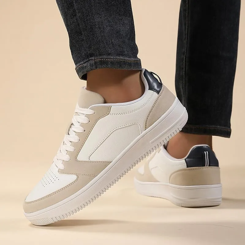 Low Top Skate Shoes for Men Anti-Slip Skateboard Shoes Comfortable & Durable Athletic Shoes and Casual Style for Outdoor Activities - Street Fashion Enthusiasts
