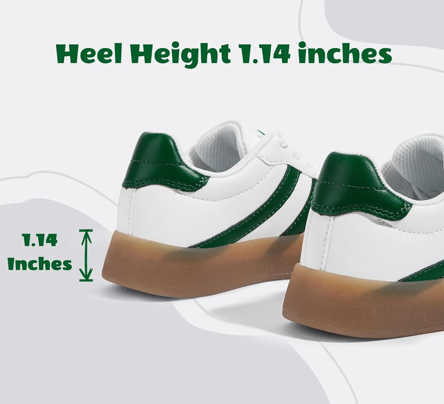 LUCKY STEP Unisex-Child Kid's Sneakers Lace Up School Fashion Platform Breathable Tennis Athletic Running Walking Shoes for Boys Girls
