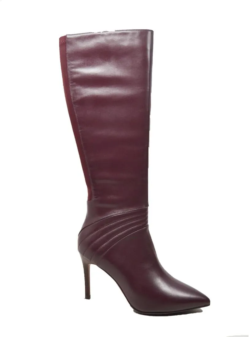 Madrid Women's Slim Calf Dress Leather Boot - Stylish, Versatile, and Comfortable
