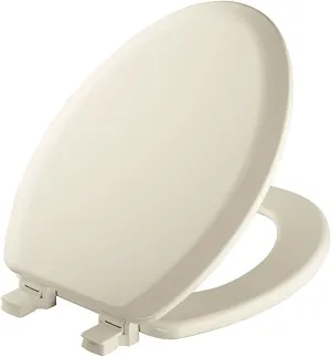 Mayfair Cameron Biscuit Toilet Seat, Non Slip Heavy Duty Wood, Easy Clean, Elongated