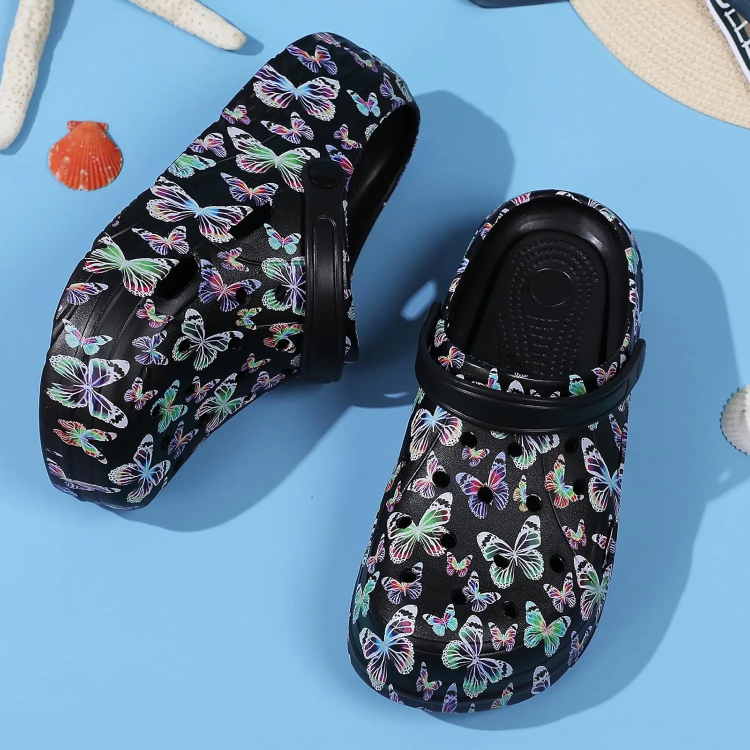 Meidiastra Women's Platform Clogs Slippers Slip On Slide Wedge Sandals for Women