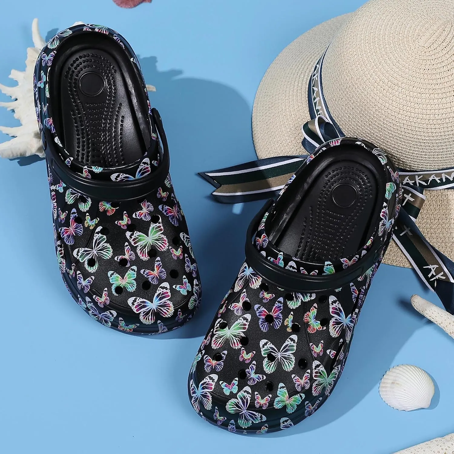 Meidiastra Women's Platform Clogs Slippers Slip On Slide Wedge Sandals for Women