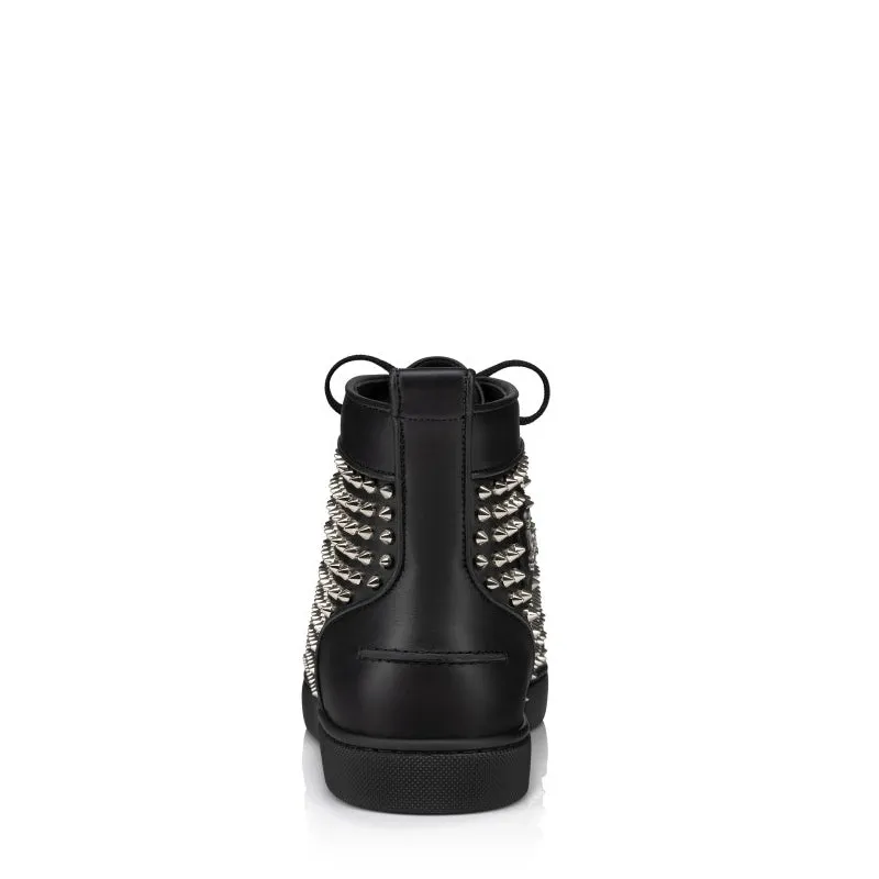Men Casual Leather Lace-Up High Sneakers