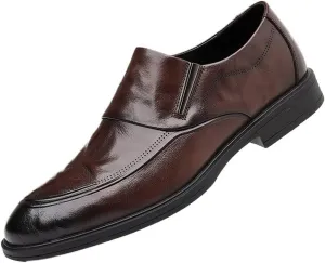 Men Classic Modern Slip On Oxford Tuxedo Dress Shoes Anti Slip Low Top Formal Prom Wedding Comfortable