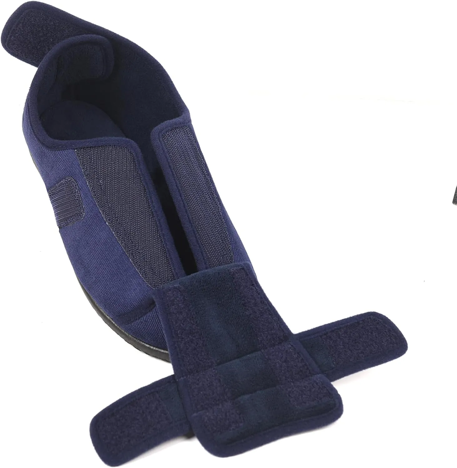Men's 80-D Memory Foam Adjustable Wide Diabetic Slippers for Swollen Feet, Edema, Arthritis, Elderly Indoor/Outdoor