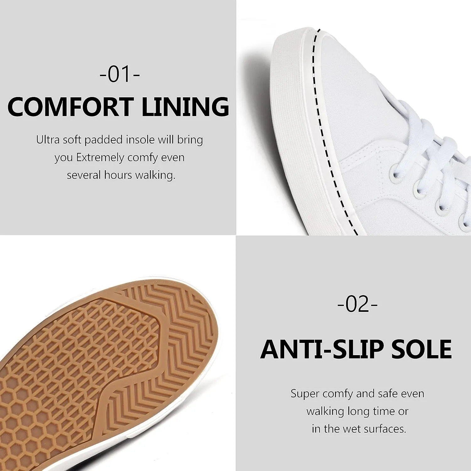 Men's Black Classic Low Top Shoes Canvas Fashion Sneaker with Soft Insole Causal Dress Shoes for Men Comfortable Walking Shoes