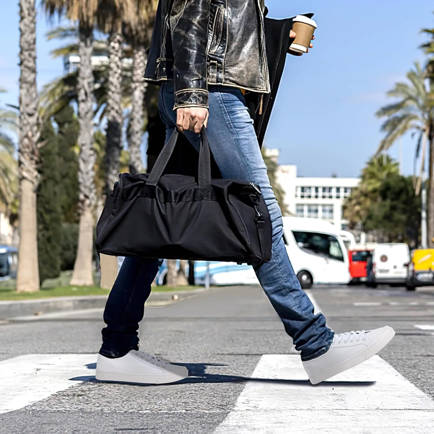 Men's Black Classic Low Top Shoes Canvas Fashion Sneaker with Soft Insole Causal Dress Shoes for Men Comfortable Walking Shoes