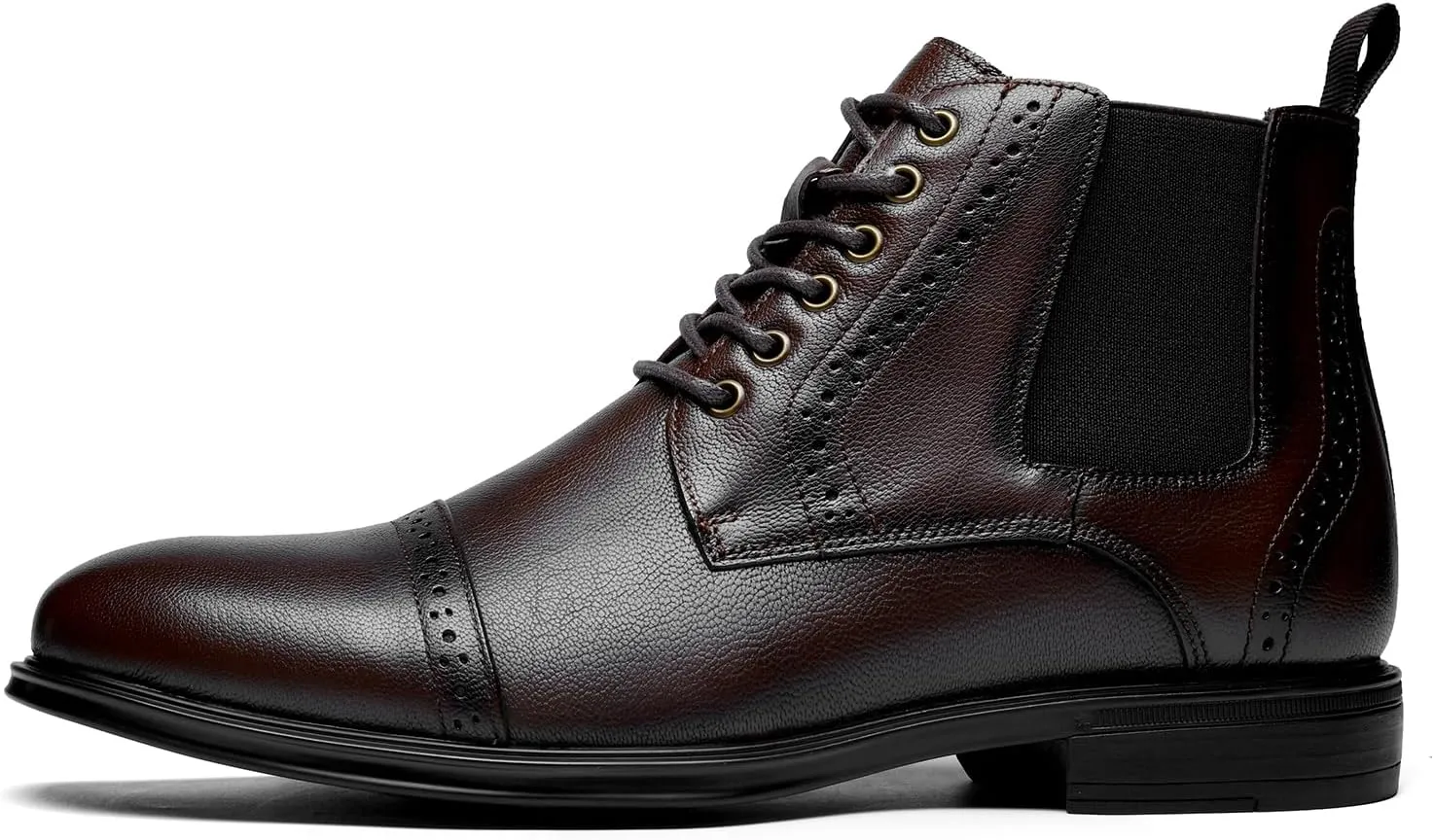 Men's Chelsea Dress Boots Comfortable Leather Slip On Ankle Boots For Casual & Formal Occasions