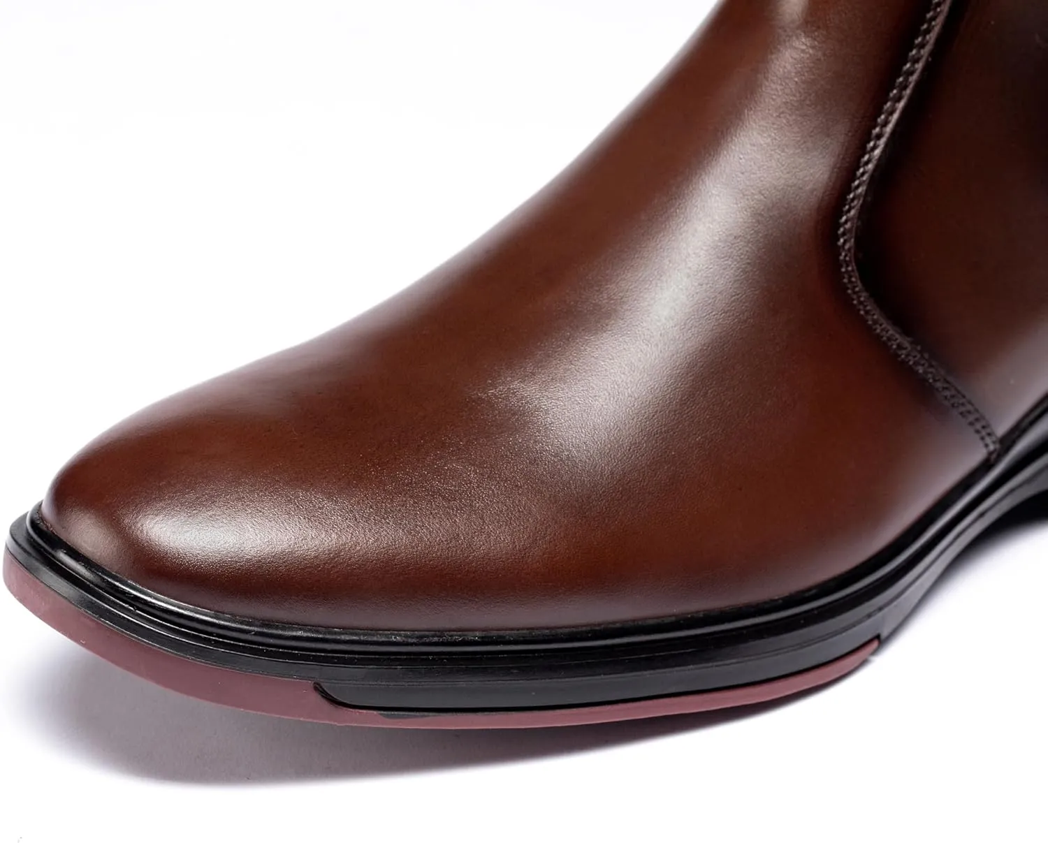 Men's Chelsea Dress Boots Comfortable Leather Slip On Ankle Boots For Casual & Formal Occasions