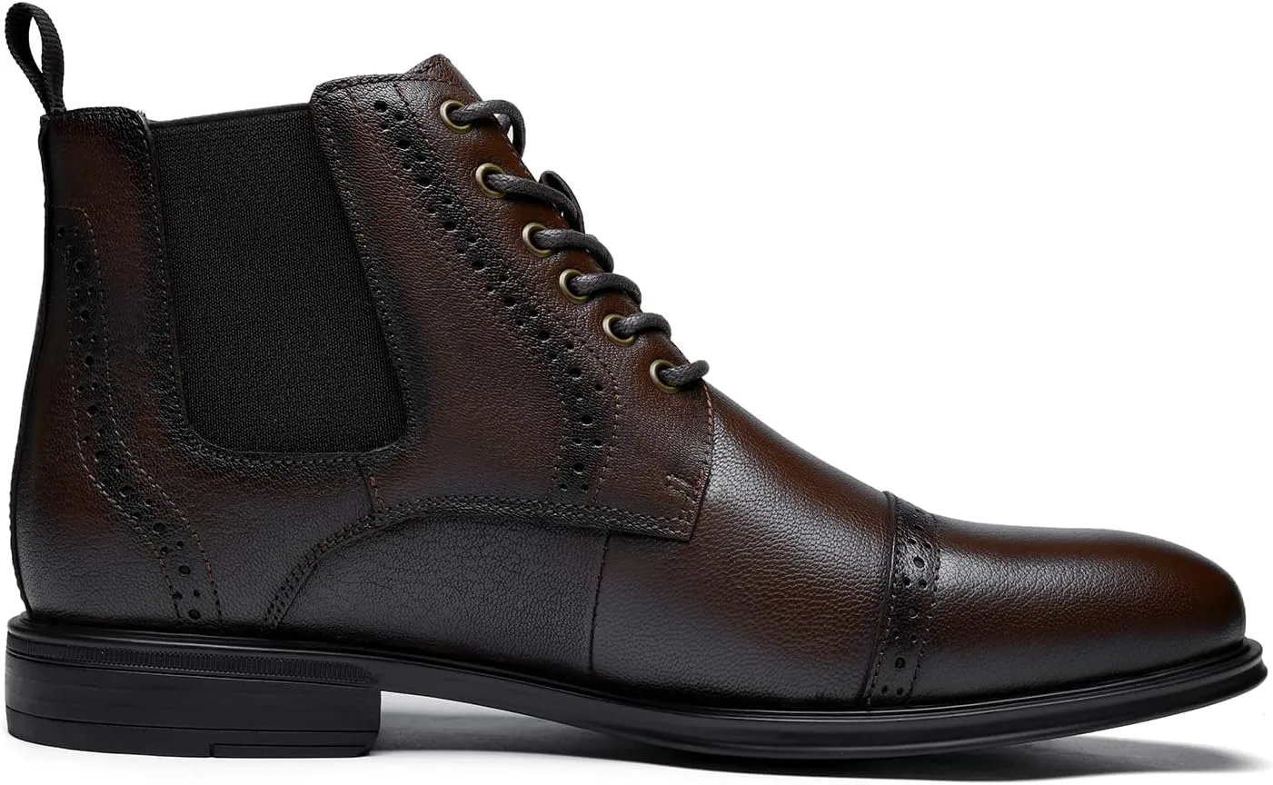Men's Chelsea Dress Boots Comfortable Leather Slip On Ankle Boots For Casual & Formal Occasions