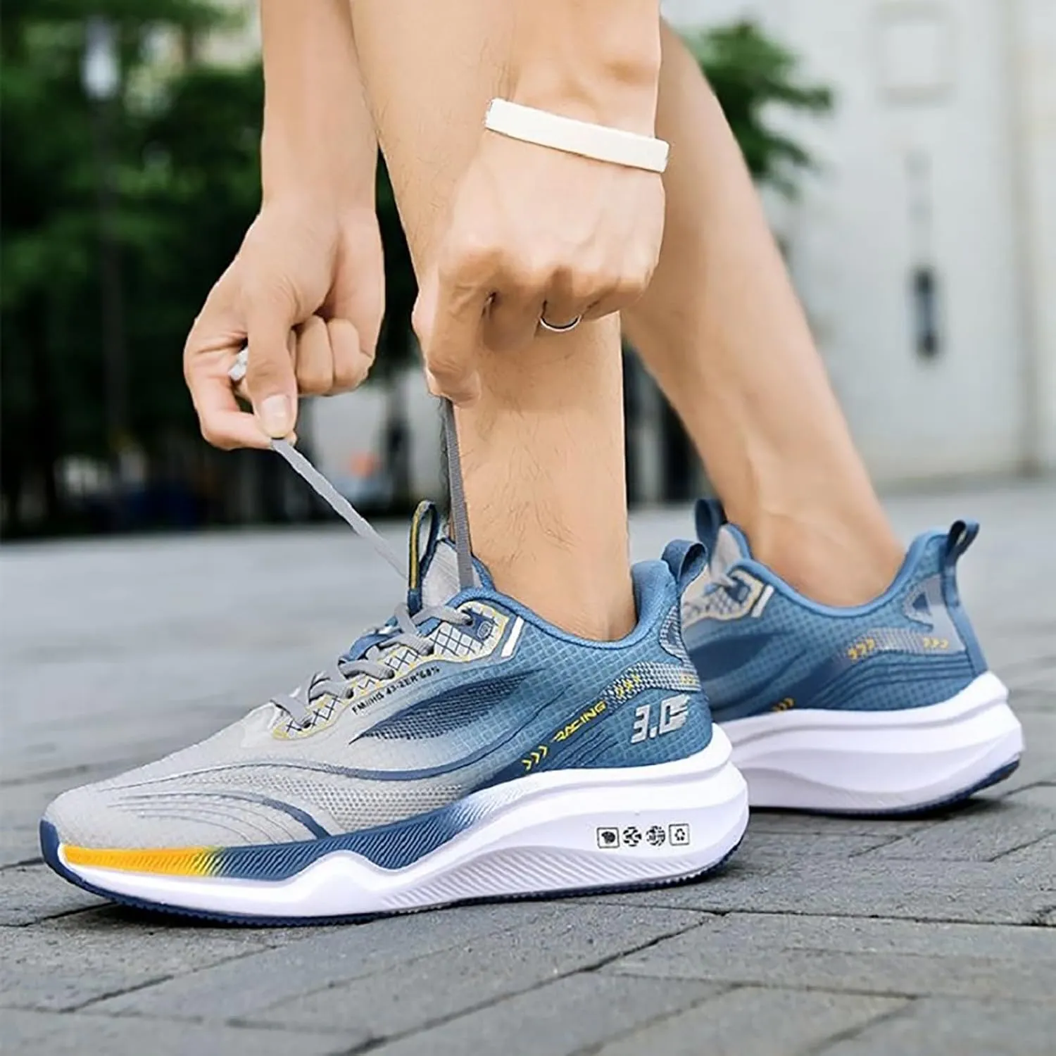 Mens Dress Shoes Platform Sneakers for Women Loafers with Arch Support Round Toe Slip On Casual Athletic Shoes