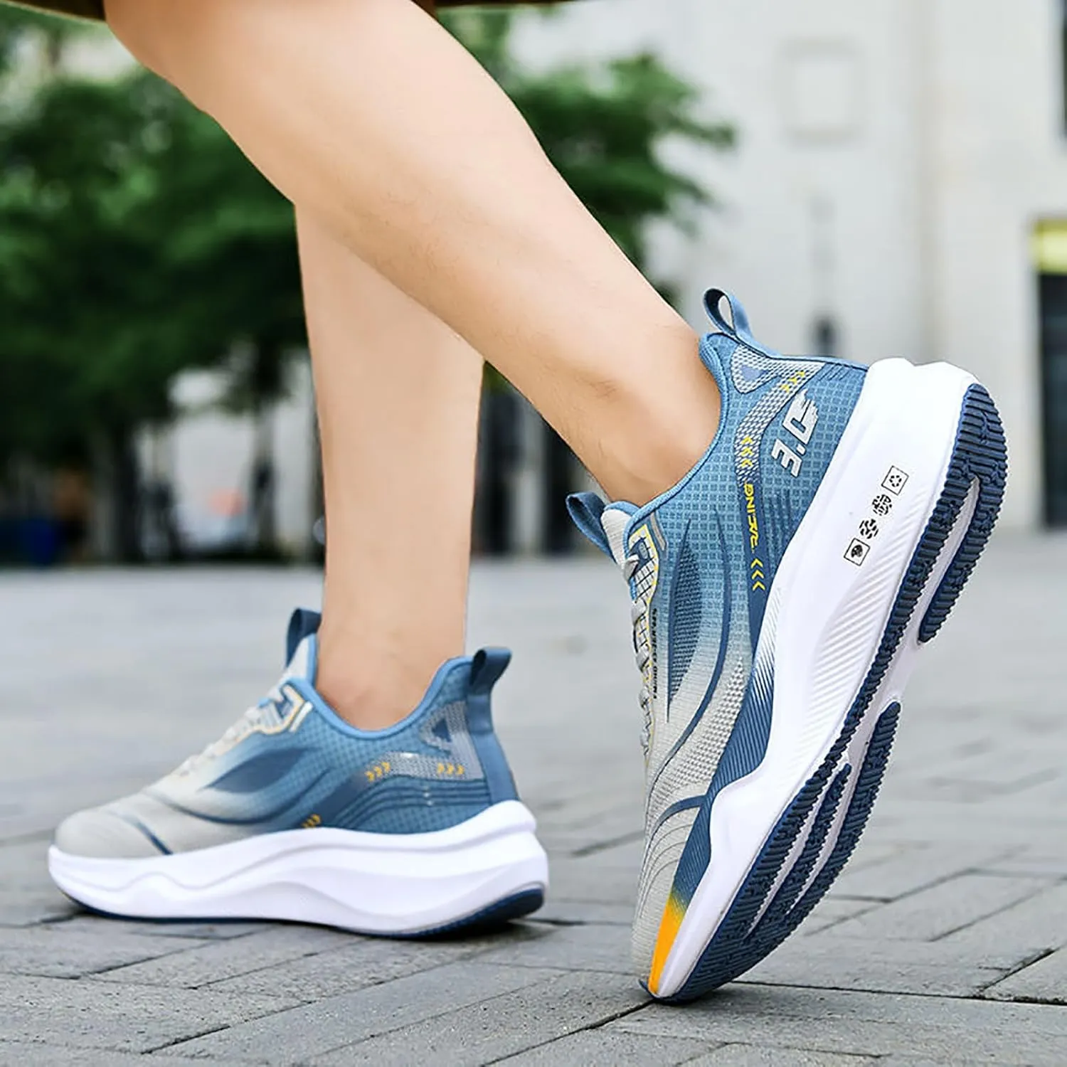 Mens Dress Shoes Platform Sneakers for Women Loafers with Arch Support Round Toe Slip On Casual Athletic Shoes