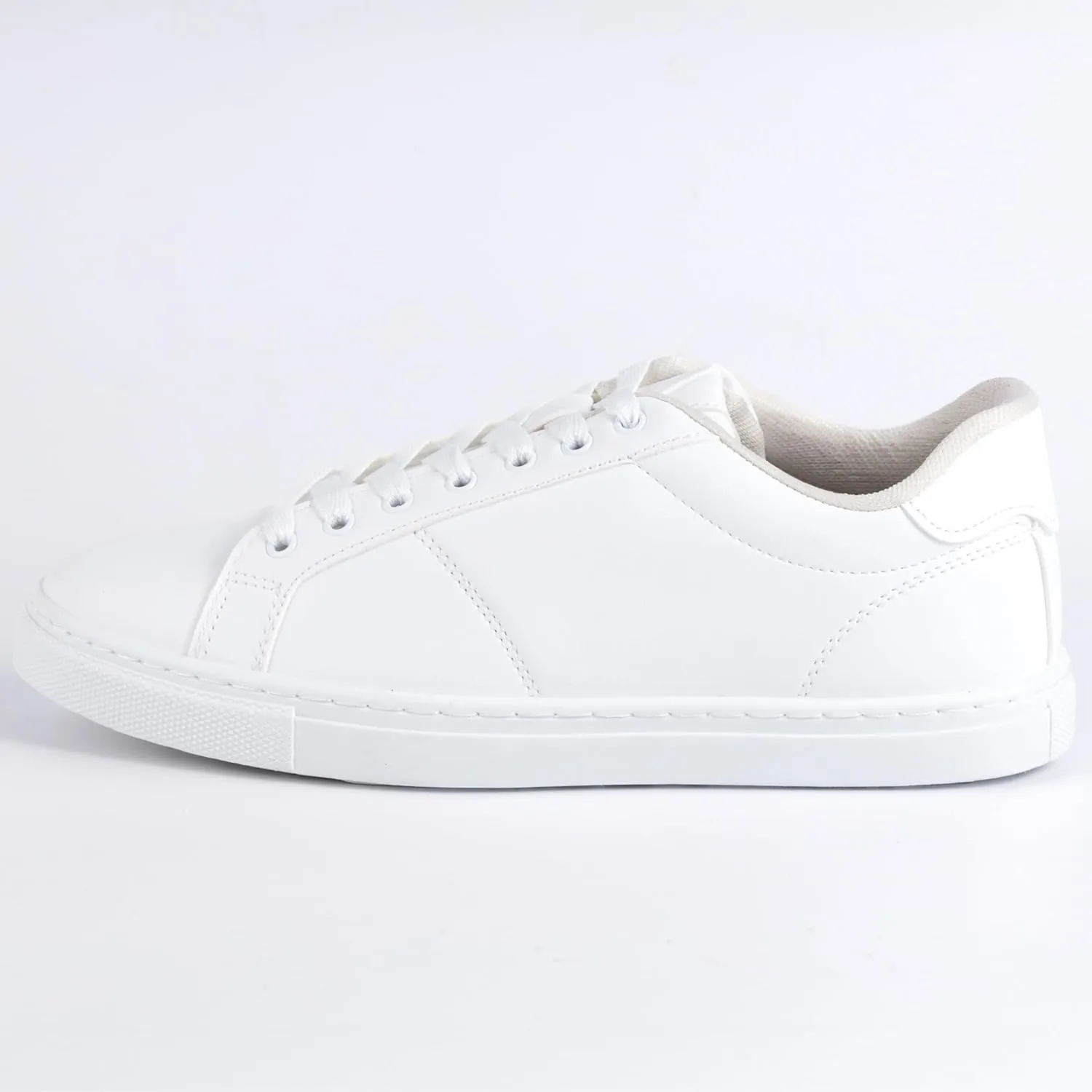 Men's Fashion Everyday Sneakers with Comfortable Memory Foam Insoles - Stylish & Durable White Sneakers for Men, Ideal for Casual Wear - Men's White/Black Shoes