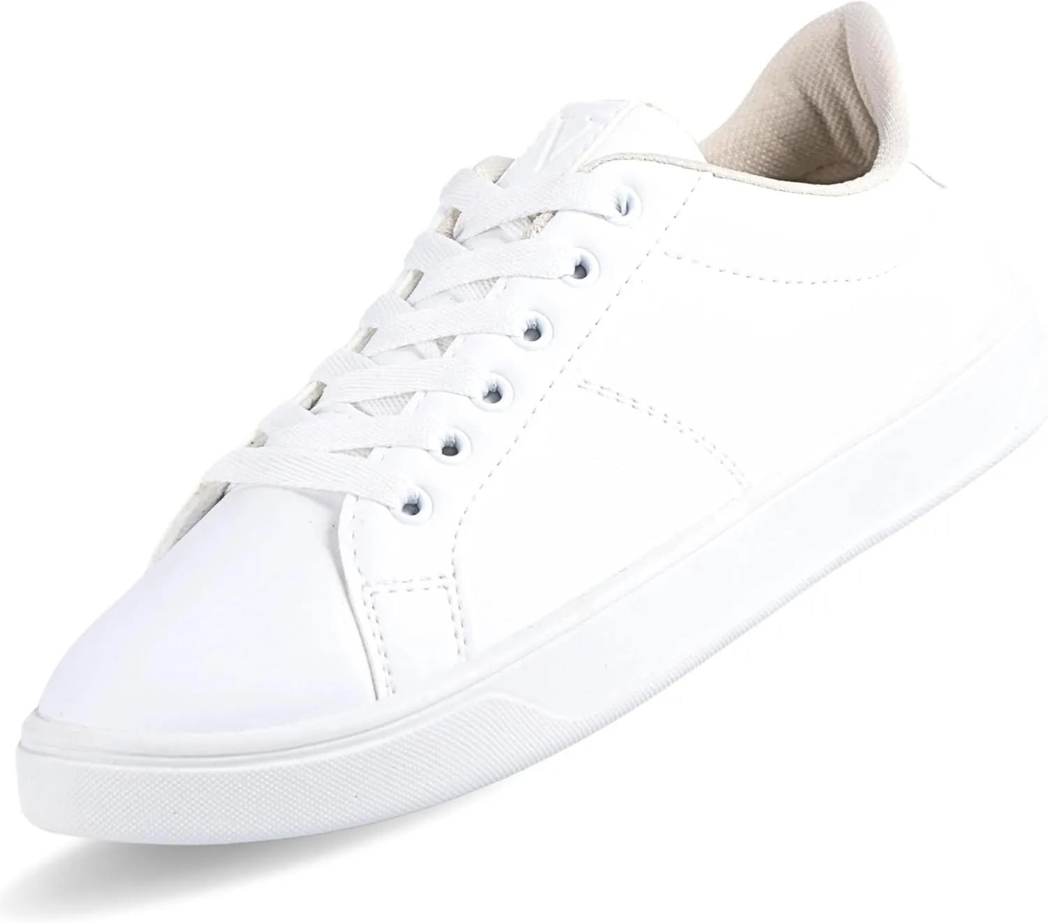 Men's Fashion Everyday Sneakers with Comfortable Memory Foam Insoles - Stylish & Durable White Sneakers for Men, Ideal for Casual Wear - Men's White/Black Shoes