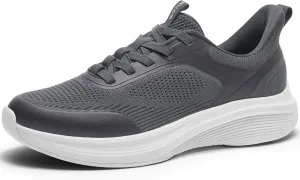 Men's Hands Free Slip On Walking Shoes Comfortable Breathable Casual Shoes for Men Knit Tennis Sneaker