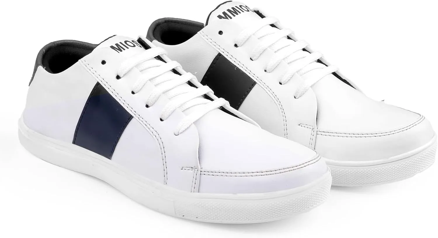 Mens' Shoes | Casual Sneakers White/Blue Shoes for Men