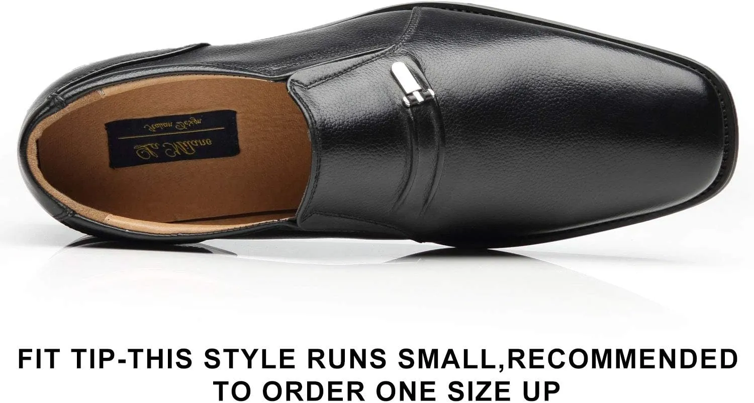 Men's Slip On Loafers Business Casual Comfortable Classic Leather Dress Shoes for Men