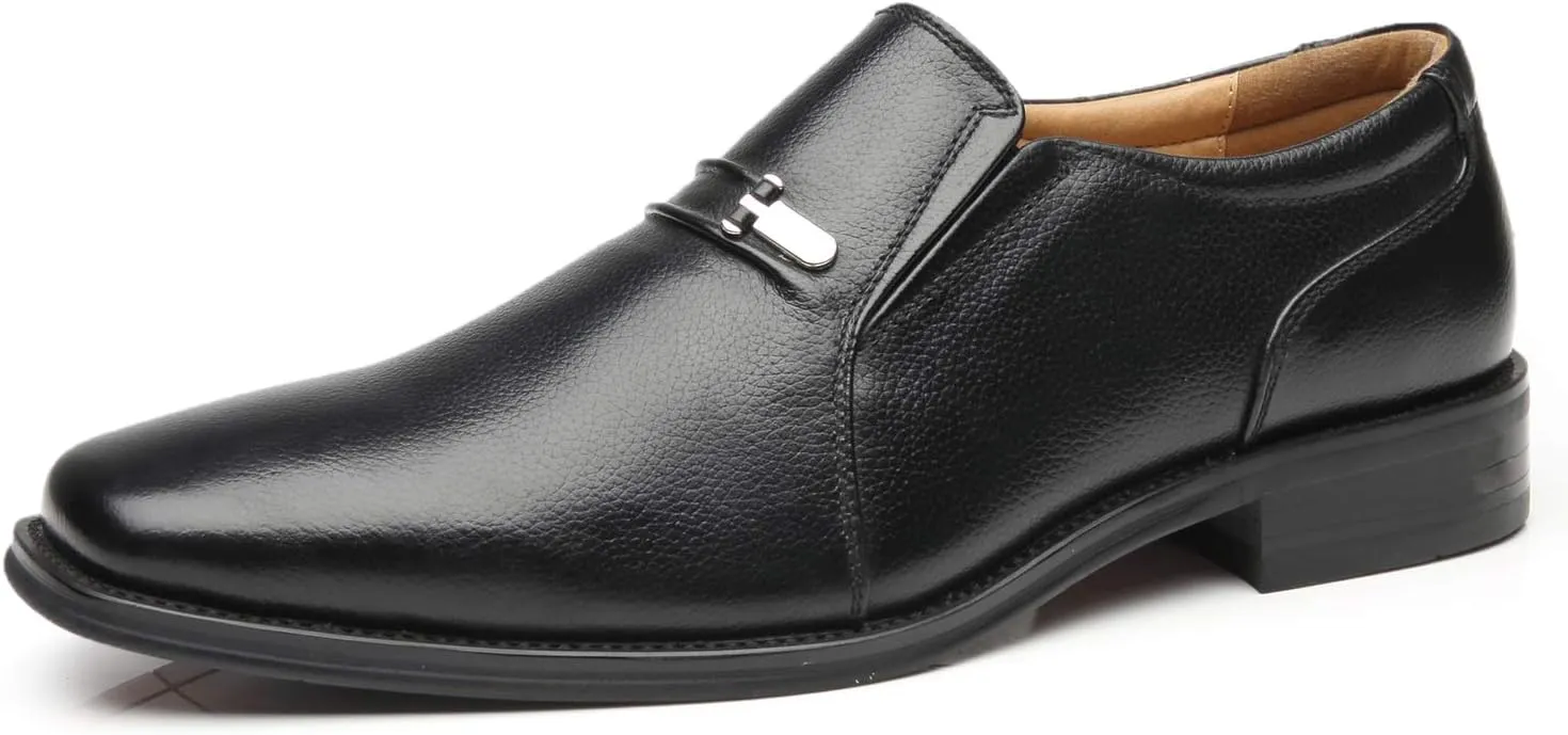 Men's Slip On Loafers Business Casual Comfortable Classic Leather Dress Shoes for Men