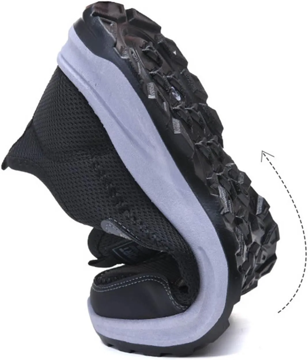 Men's Slip-on Orthopedic Non-Slip Walking Loafers Breathable Arch Support Outdoor Hiking Sneakers Casual Flats