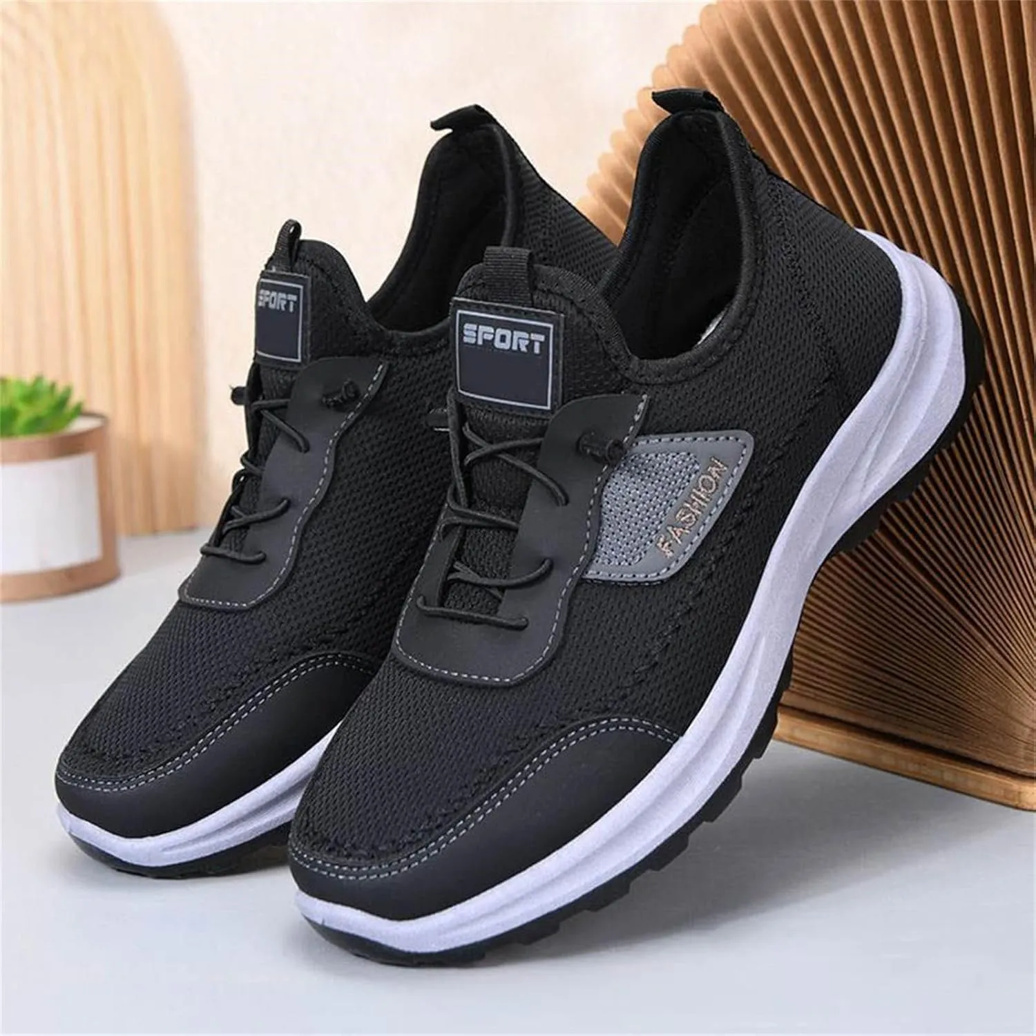 Men's Slip-on Orthopedic Non-Slip Walking Loafers Breathable Arch Support Outdoor Hiking Sneakers Casual Flats