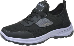 Men's Slip-on Orthopedic Non-Slip Walking Loafers Breathable Arch Support Outdoor Hiking Sneakers Casual Flats