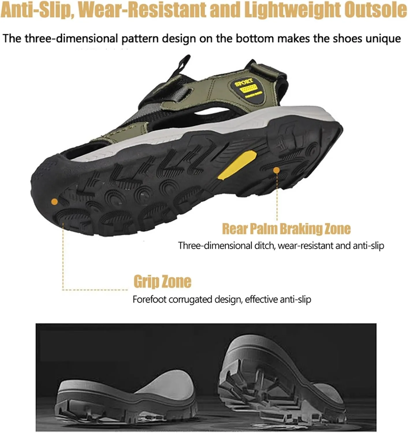 Mens Summer Casual Closed Toe Leather Handmade ls Outdoor Fisherman Beach Shoes For Outdoor Walking Driving