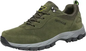 Men's Wide Hiking Shoes Lightweight Walking Shoes Waterproof Work Shoes for Outdoor Trailing Trekking Camping