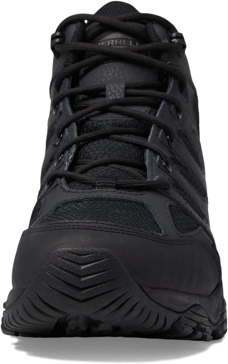 Merrell Men's Moab 3 Mid Waterproof Tactical Boots, Comfortable Leather Outdoor Hiking Work Shoes