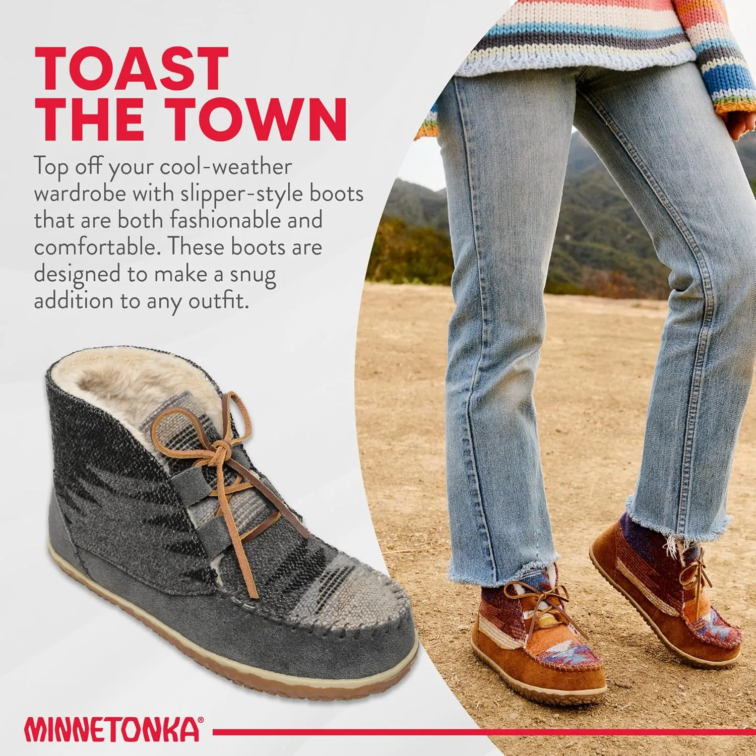 Minnetonka Womens Torrey Laceup Boot