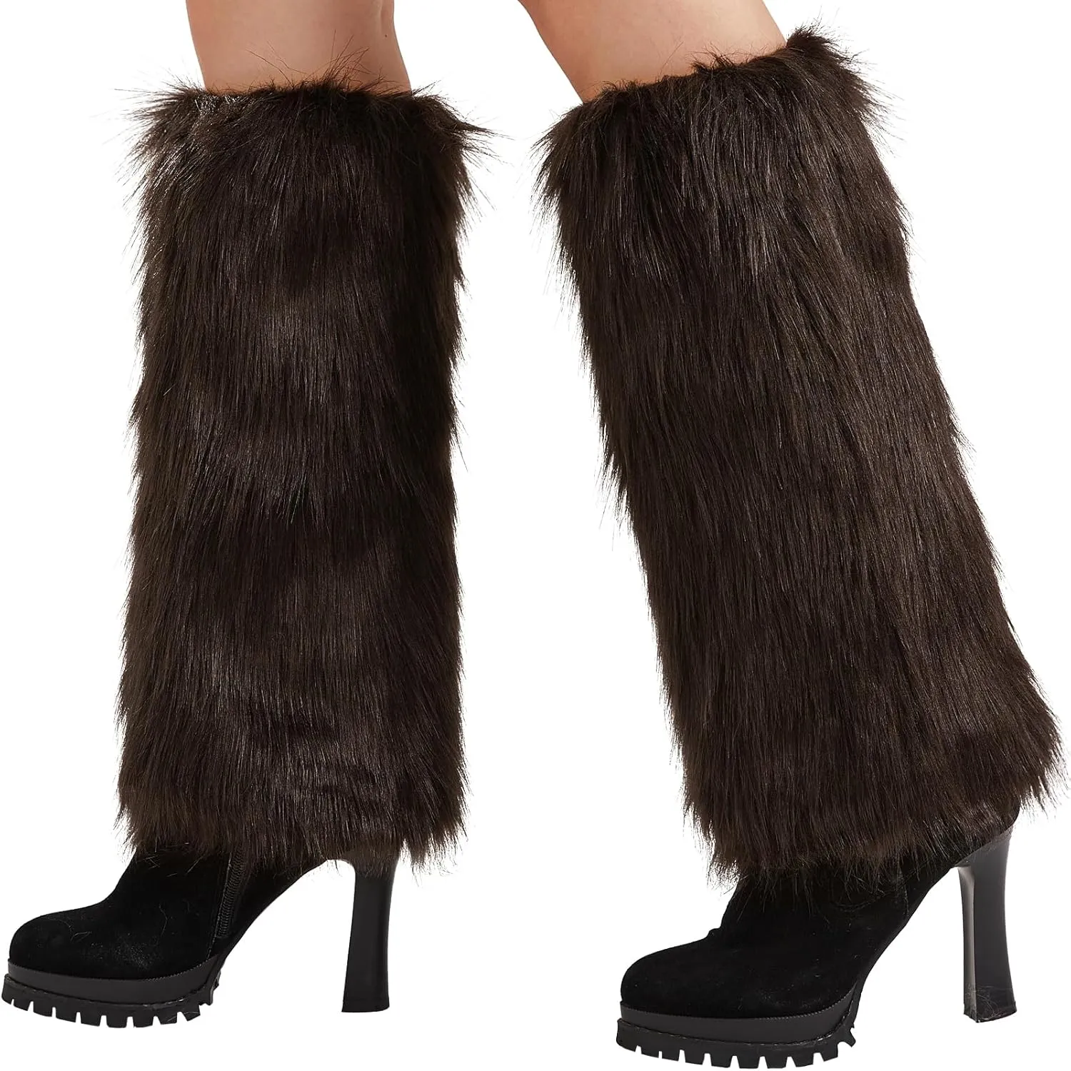 Nanxson Womens Fur Leg Warmer Winter Furry Long Boot Cuffs Cover TTW0034