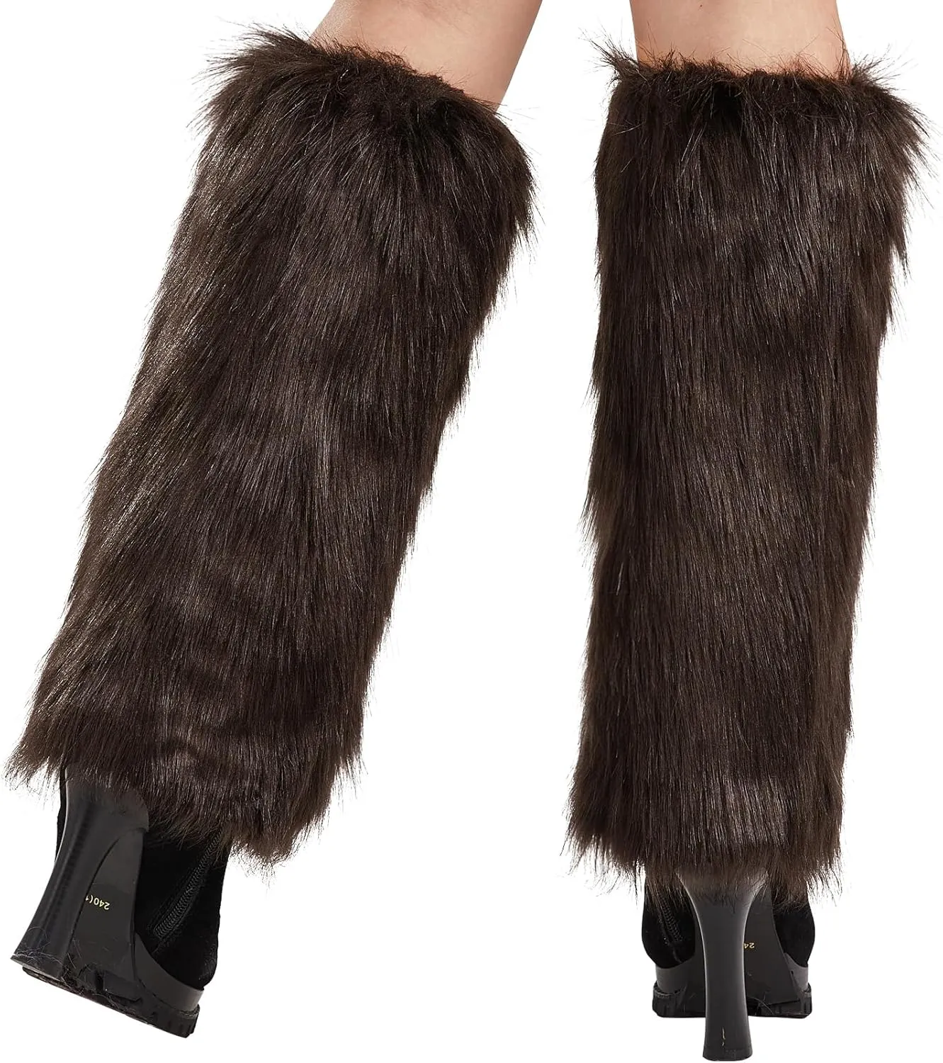 Nanxson Womens Fur Leg Warmer Winter Furry Long Boot Cuffs Cover TTW0034