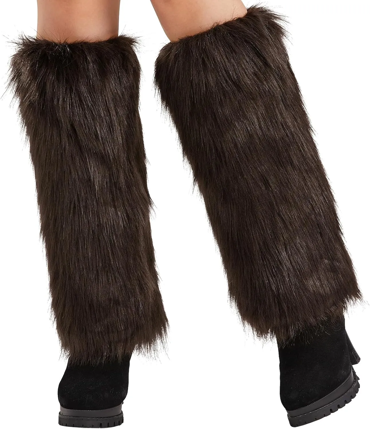 Nanxson Womens Fur Leg Warmer Winter Furry Long Boot Cuffs Cover TTW0034