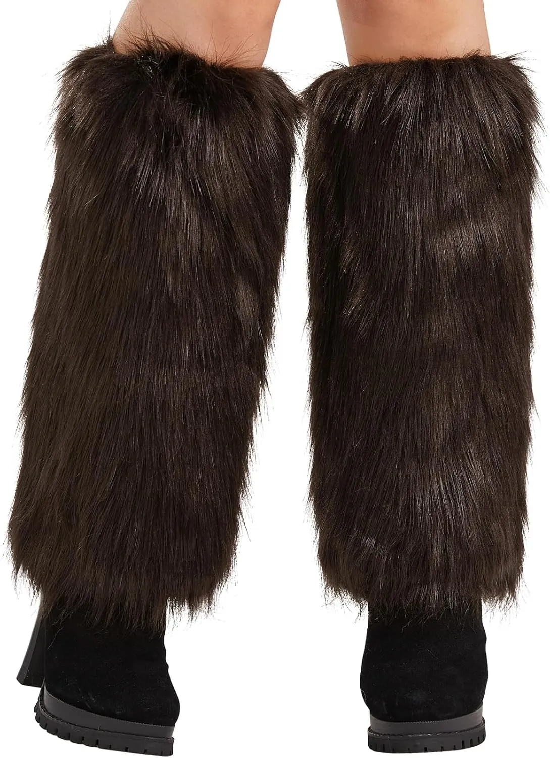 Nanxson Womens Fur Leg Warmer Winter Furry Long Boot Cuffs Cover TTW0034