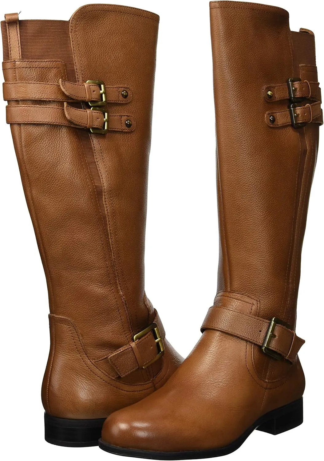 Naturalizer Women's Jessie Knee High Buckle Detail Riding Boot