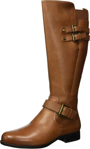 Naturalizer Women's Jessie Knee High Buckle Detail Riding Boot