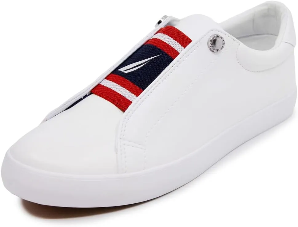 Nautica Women's Slip-On Shoes: Fashionable and Comfortable Sneakers with Casual Elegance