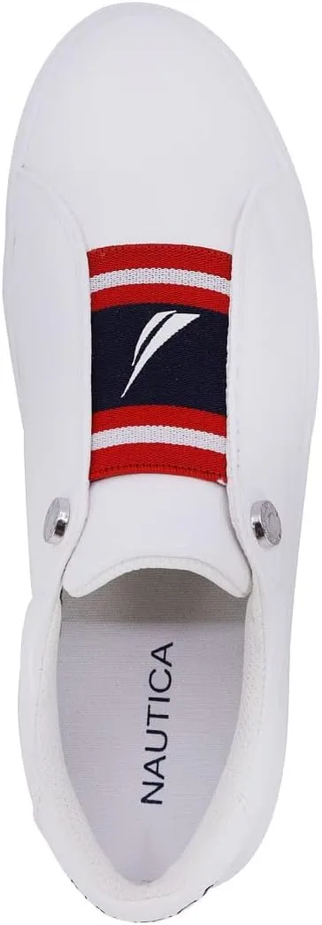 Nautica Women's Slip-On Shoes: Fashionable and Comfortable Sneakers with Casual Elegance