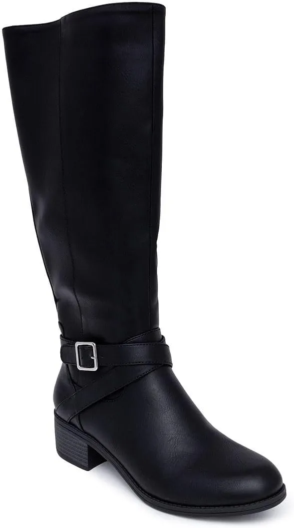 Nautica Women's Tall Shaft Riding Boots: Stylish Knee-High Dress Shoes for Fall & Winter