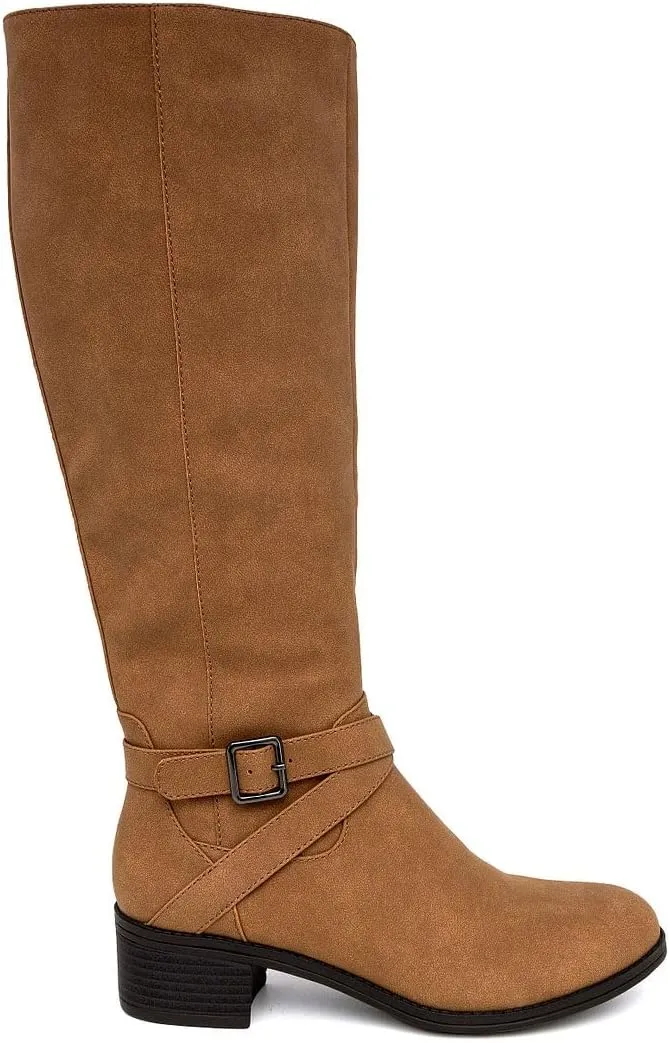 Nautica Women's Tall Shaft Riding Boots: Stylish Knee-High Dress Shoes for Fall & Winter