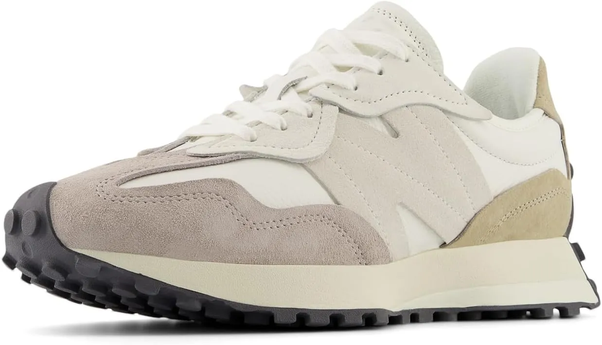 New Balance 327 Unisex Sneakers, Sea Salt/Moonrock, Tan, White, 7.5 US Women/6 US Men