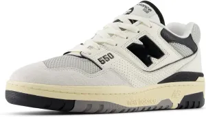 New Balance 550 Men's Sneakers, Sea Salt/Black, Size 6