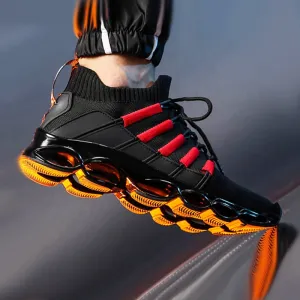 New Fishbone Blade Shoes Fashion Sneaker Shoes for Men Plus Size 46 Comfortable Sports Men's Red Shoes Jogging Casual Shoes 48