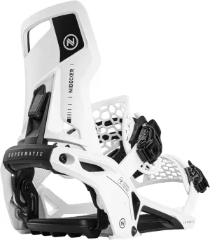 Nidecker Supermatic Snowboard First Universal, Dual-Entry, Automatic Binding - Comfortable and Reliable as a Regular Two-Strap Binding - Genuine Game Changer with its Drop in tech
