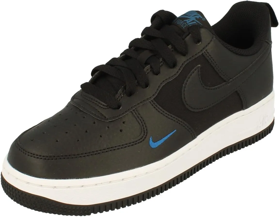 Nike Air Force 1 07 Mens Trainers FZ4625 Sneakers Shoes (UK 6 US 6.5 EU 39, Black Court Blue White 001)