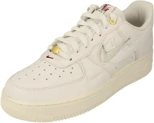 Nike Air Force 1 07 PRM Mens Trainers DQ7664 Sneakers Shoes (UK 6 US 7 EU 40, White sail Team red 100)