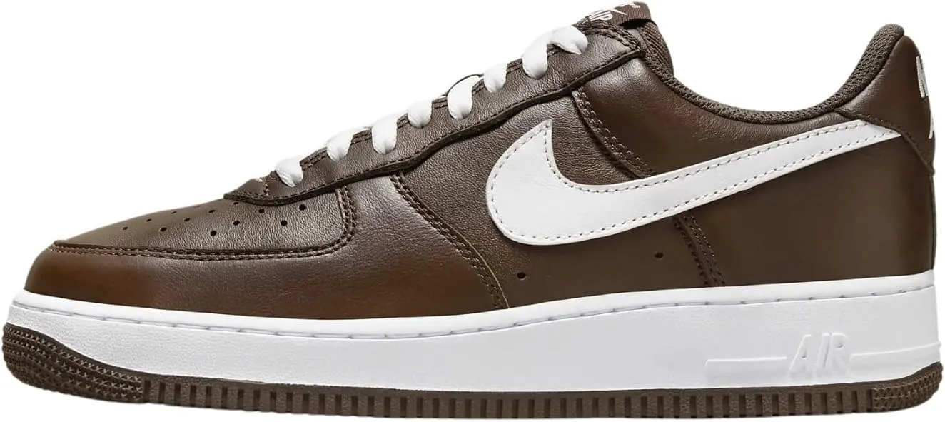 Nike Air Force 1 Low Men's Sneakers, Chocolate/White Chocolate, Size 5