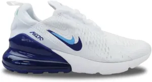 Nike Air Max 270 Mens Running Trainers FJ4230 Sneakers Shoes (UK 7.5 US 8.5 EU 42, White University Blue 100)