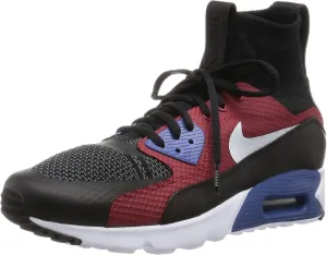 Nike Air Max 90 Ultra Superfly Mens Running Trainers 850613 Sneakers Shoes (UK 6 US 6.5 EU 39, Black White Dark Grey 001)