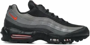 Nike Air Max 95 Mens Running Trainers FD0663 Sneakers Shoes (UK 7 US 8 EU 41, Black Picante red Anthracite 002)